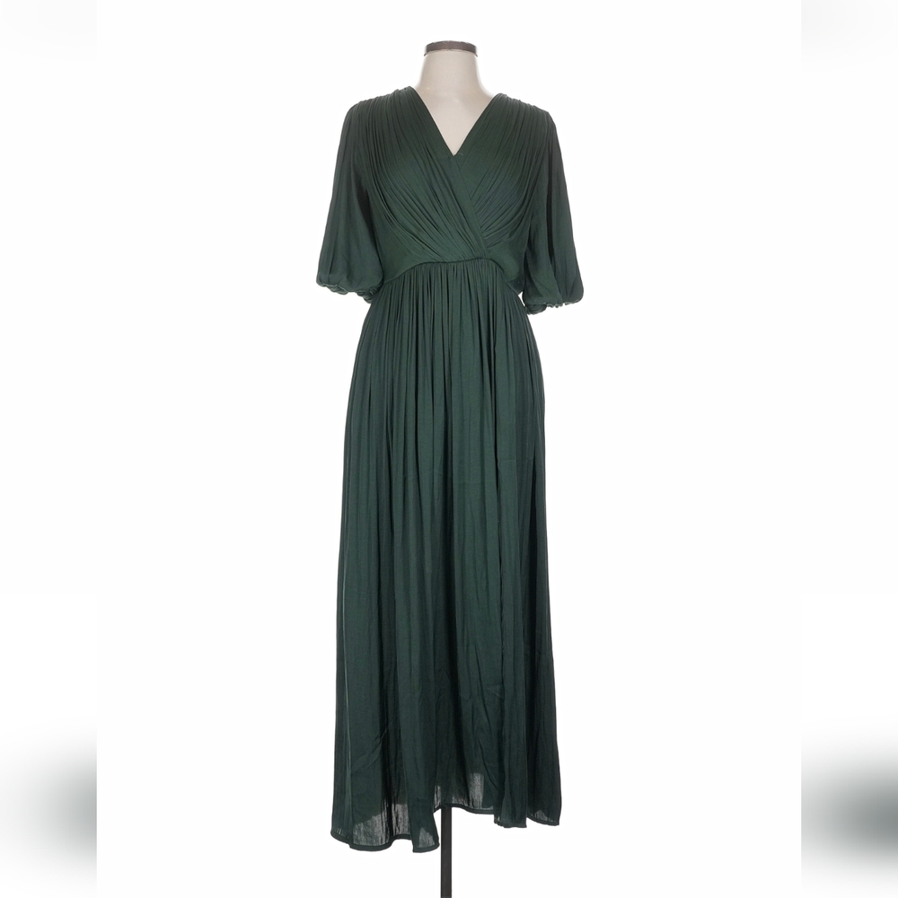 Banana Republic Dark Green Midi Dress